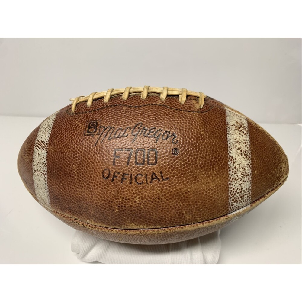 Vintage MacGregor Leather Official NFL Football Model F700 Johnny Unitas